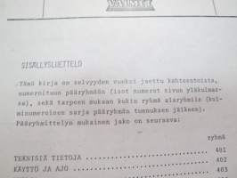 Valmet haarukkatrukki TD1610 - käyttö ja huolto / forklift operator´s manual in finnish