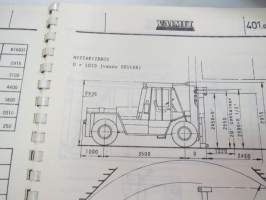 Valmet haarukkatrukki TD1610 - käyttö ja huolto / forklift operator´s manual in finnish