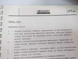 Valmet haarukkatrukki TD1610 - käyttö ja huolto / forklift operator´s manual in finnish