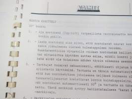 Valmet haarukkatrukki TD1610 - käyttö ja huolto / forklift operator´s manual in finnish