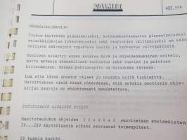 Valmet haarukkatrukki TD1610 - käyttö ja huolto / forklift operator´s manual in finnish