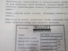 Valmet haarukkatrukki TD2212 - käyttö ja huolto / forklift operator´s manual in finnish