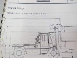 Valmet haarukkatrukki TD2212 - käyttö ja huolto / forklift operator´s manual in finnish