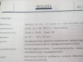 Valmet haarukkatrukki TD2212 - käyttö ja huolto / forklift operator´s manual in finnish