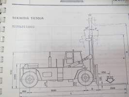 Valmet haarukkatrukki TD2912 - käyttö ja huolto / forklift operator´s manual in finnish