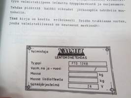 Valmet pinopuomitrukki PTD1248 - käyttö ja huolto / forklift operator´s manual in finnish