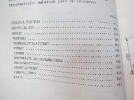 Valmet pinopuomitrukki PTD1248 - käyttö ja huolto / forklift operator´s manual in finnish