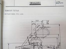 Valmet pinopuomitrukki PTD1248 - käyttö ja huolto / forklift operator´s manual in finnish