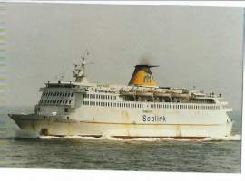 Stena Nautica built 1974   / Sealink  - laivakortti, laivapostikortti kulkematon