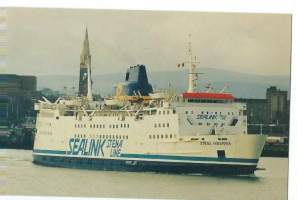 Stena Hibernia   / Sealink  - laivakortti, laivapostikortti kulkematon