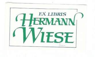 Hermann Wiese   - Ex Libris