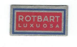 Rotbart Luxuosa - partateräkääre sisällä partaterä