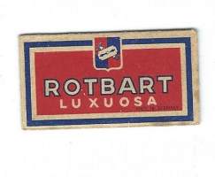 Rotbart Luxuosa - partateräkääre sisällä partaterä