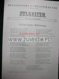 Julgrisen Helsingfors Gymnastikklub 1960 -joululehti