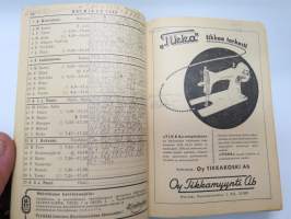 Maatalouskalenteri 1948, sisältää monipuolisesti ja runsaasti taulukoita, tietoja maatalouteen liittyvistä aiheista, mainoksia ym.  -agricultural calendar