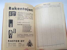 Maatalouskalenteri 1948, sisältää monipuolisesti ja runsaasti taulukoita, tietoja maatalouteen liittyvistä aiheista, mainoksia ym.  -agricultural calendar