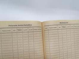Maatalouskalenteri 1948, sisältää monipuolisesti ja runsaasti taulukoita, tietoja maatalouteen liittyvistä aiheista, mainoksia ym.  -agricultural calendar