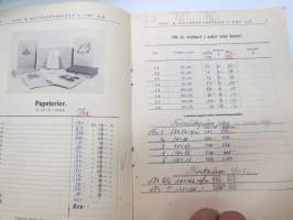 Turun Pussi- ja Kirjekuoritehdas - Prislista maj 1949 -pricelist on paper and carton products