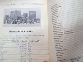 Turun Pussi- ja Kirjekuoritehdas - Prislista maj 1949 -pricelist on paper and carton products