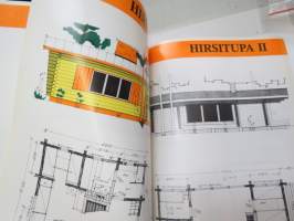 Saaren hirsisaunat ja huvilat 1975, K. Saari Kuortane -myyntiesite / mallikirja -cottage / sauna brochure