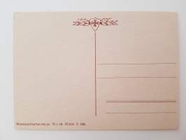 Sankarisotiemme muisto sanoin ja kuvin -mietelausein varustettuja postikortteja n:o 16-postcard
