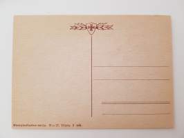 Sankarisotiemme muisto sanoin ja kuvin -mietelausein varustettuja postikortteja n:o 17-postcard