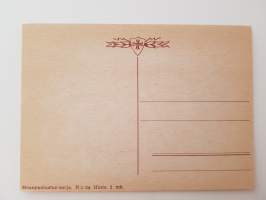 Sankarisotiemme muisto sanoin ja kuvin -mietelausein varustettuja postikortteja n:o 24-postcard