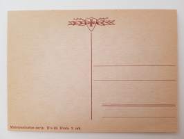 Sankarisotiemme muisto sanoin ja kuvin -mietelausein varustettuja postikortteja n:o 33-postcard