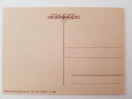 Sankarisotiemme muisto sanoin ja kuvin -mietelausein varustettuja postikortteja n:o 40-postcard