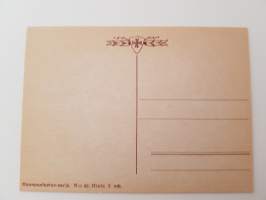 Sankarisotiemme muisto sanoin ja kuvin -mietelausein varustettuja postikortteja n:o 42-postcard