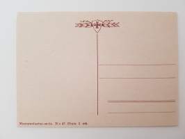Sankarisotiemme muisto sanoin ja kuvin -mietelausein varustettuja postikortteja n:o 47-postcard