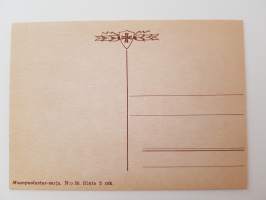 Sankarisotiemme muisto sanoin ja kuvin -mietelausein varustettuja postikortteja n:o 50-postcard