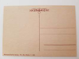 Sankarisotiemme muisto sanoin ja kuvin -mietelausein varustettuja postikortteja n:o 56-postcard