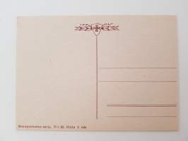 Sankarisotiemme muisto sanoin ja kuvin -mietelausein varustettuja postikortteja n:o 65-postcard