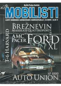 Mobilisti 2009 nr 8 Lehti vanhojen ajoneuvojen harrastajille / T-6 Havard, Breznevin Maserati, Auto UnionFord XL  7 litre