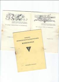 Poikien merkkisuoritusjärjestelmän merkkikansio / Poikien keskus, 1952