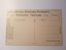 Lapsi aiheinen postikortti, Elizabeth Boehm 1900-luvun alun venäläinen taiteilija.