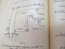 Zahnräder -vaihteet, perinpohjainen saksankielinen tekninen selostus vaihdetekniikasta, niiden laskennasta yms. -gears - technical features