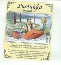 Puolukka Limonaadia -  juomaetiketti