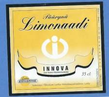 Päärynä Limonaadi / Innova -  juomaetiketti