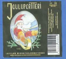 Jouluportteri -  juomaetiketti