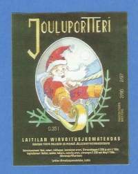 Jouluportteri -  juomaetiketti