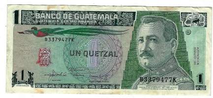 Guatemala  1 Quetzal  1992 seteli
