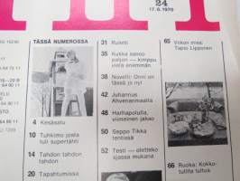 Me Naiset 1970 nr 24, ilmestynyt 17.6.1970 - naistenlehti /women´s magazine