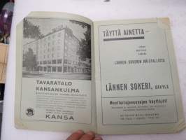 Satakunnan Maakuntajuhlat Säkylän eenokilla 6-7.7.1957 - Juhlaopas -käsiohjelma -program