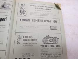 Satakunnan Maakuntajuhlat Säkylän eenokilla 6-7.7.1957 - Juhlaopas -käsiohjelma -program