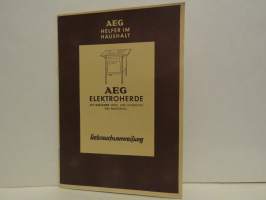 AEG Elektroherde käyttöopas