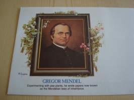 Kasvitieteilijä ja matemaatikko Gregor Mendel, 1987, USA / Ranska, ensipäiväkuori, FDC, taiteilija: Suschenko. Katso myös muut kohteeni.