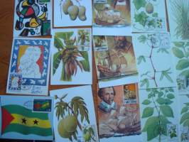 112 kpl erilaisia maksikortteja, Sao Tome &amp; Principe, hieno kokoelma esim. lahjaksi. Katso myös muut kohteeni.