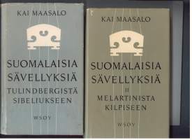 Suomalaisia sävellyksiä 1 ja 2-Melartinista Kilpeläiseen ja Tulinbergistä SibeliukseenKaksi kirjaa